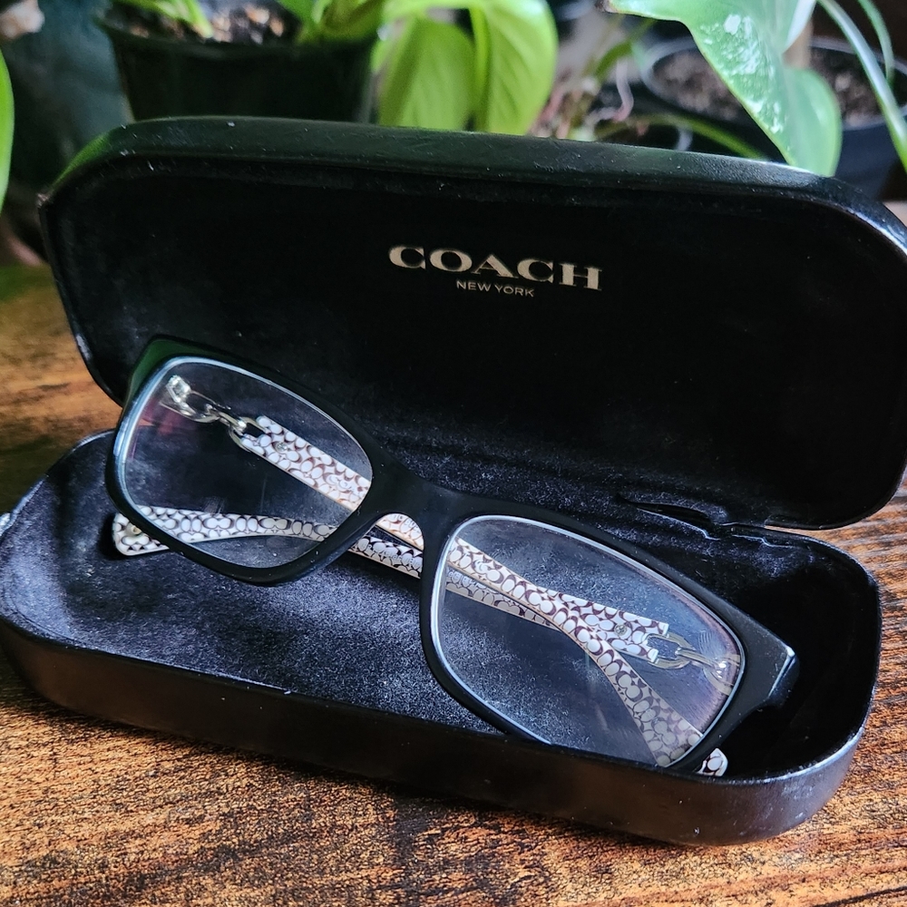 COACH Prescription RX Eyeglasses Black CC Fannie
